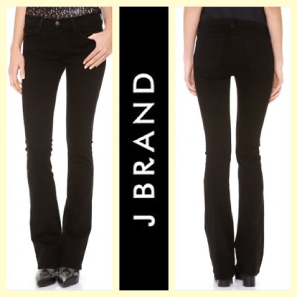 J Brand size 27 NWT BROOKE mid rise bootcut black jeans